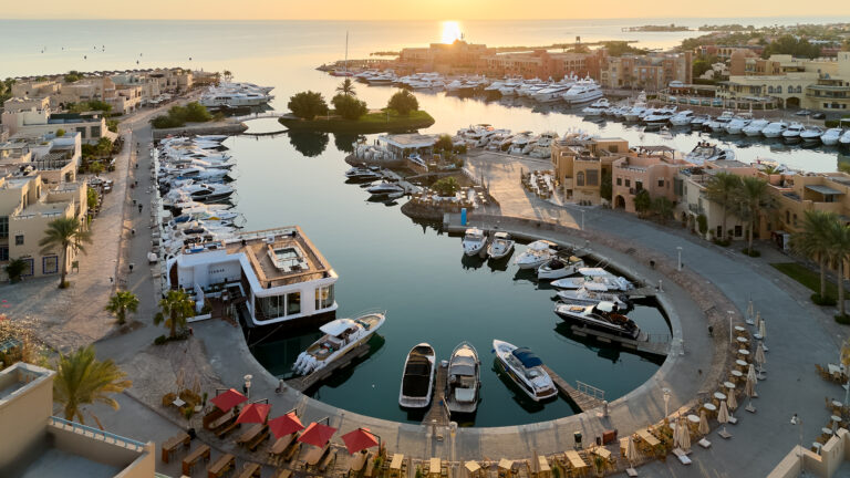 El Gouna Red Sea Aerial Shot Abu Tig Marina 1