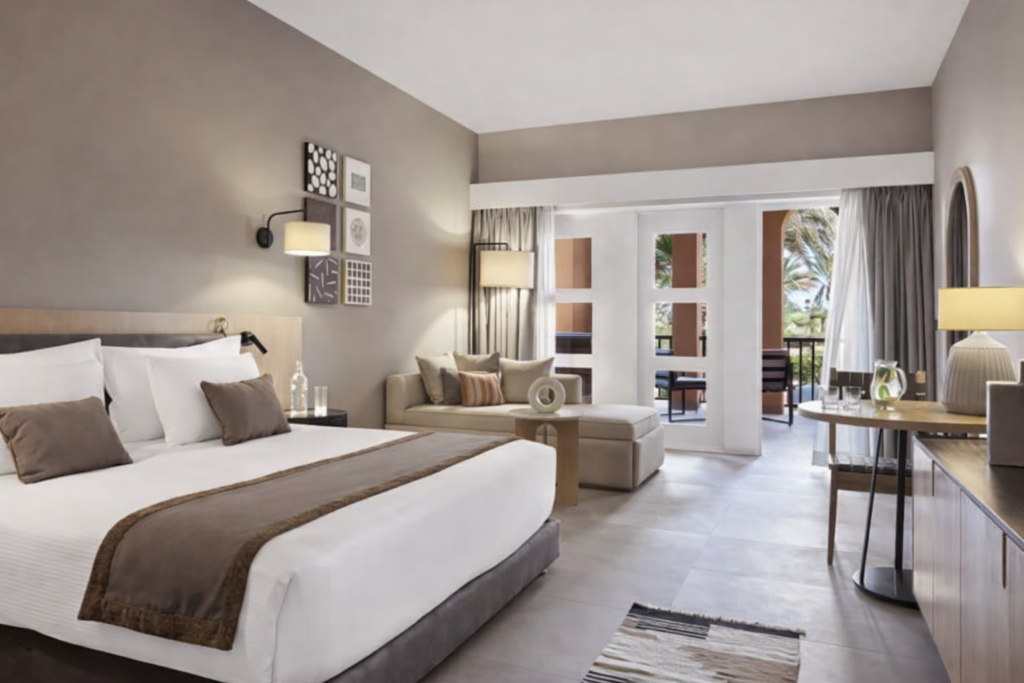 Spacious Deluxe Room with garden view